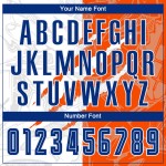 Benutzerdefinierte Graffiti Muster Royal-Orange Scratch Sublimation Fußball Uniform Jersey
