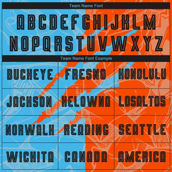 Benutzerdefinierte Graffiti Muster Schwarz Himmel Blau-Orange Scratch Sublimation Fußball Uniform Jersey