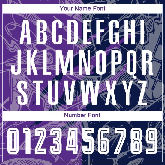 Benutzerdefinierte Graffiti Muster Lila-Navy Scratch Sublimation Fußball Uniform Trikot