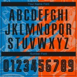 Benutzerdefinierte Graffiti Muster Schwarz Blau-Orange Scratch Sublimation Fußball Uniform Jersey