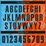 Benutzerdefinierte Graffiti Muster Schwarz Himmel Blau-Orange Scratch Sublimation Fußball Uniform Jersey