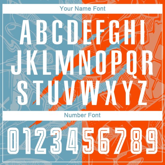 Benutzerdefinierte Graffiti Muster Schatten Blau-Orange Scratch Sublimation Fußball Uniform Jersey