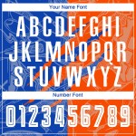 Benutzerdefinierte Graffiti Muster Thunder Blau-Orange Scratch Sublimation Fußball Uniform Jersey