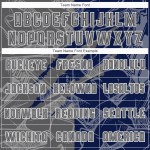 Benutzerdefinierte Graffiti Muster Stahl Grau-Navy Scratch Sublimation Fußball Uniform Jersey